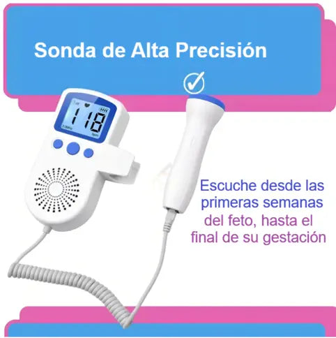 Doppler Fetal de Bebe Monitor de Latidos